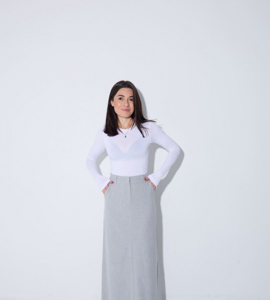 Спідниця Pure Form Сіра | Showroom By Nona — зображення 4